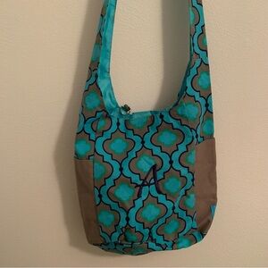 Initials Inc. Monogrammed “A” colorful crossbody bag